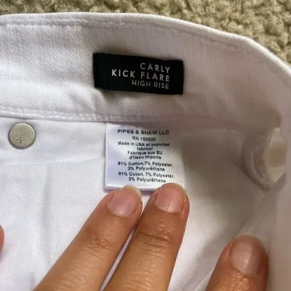 VERONICA BEARD CARLY KICK FLARE RAW HEM Size 25 NWOT